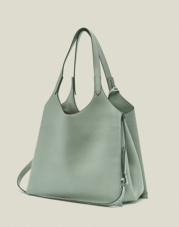 BLOSSOM TOTE BAG IN SOFT FAUX LEATHER MANILA GRACE idees-dimiourgies.gr