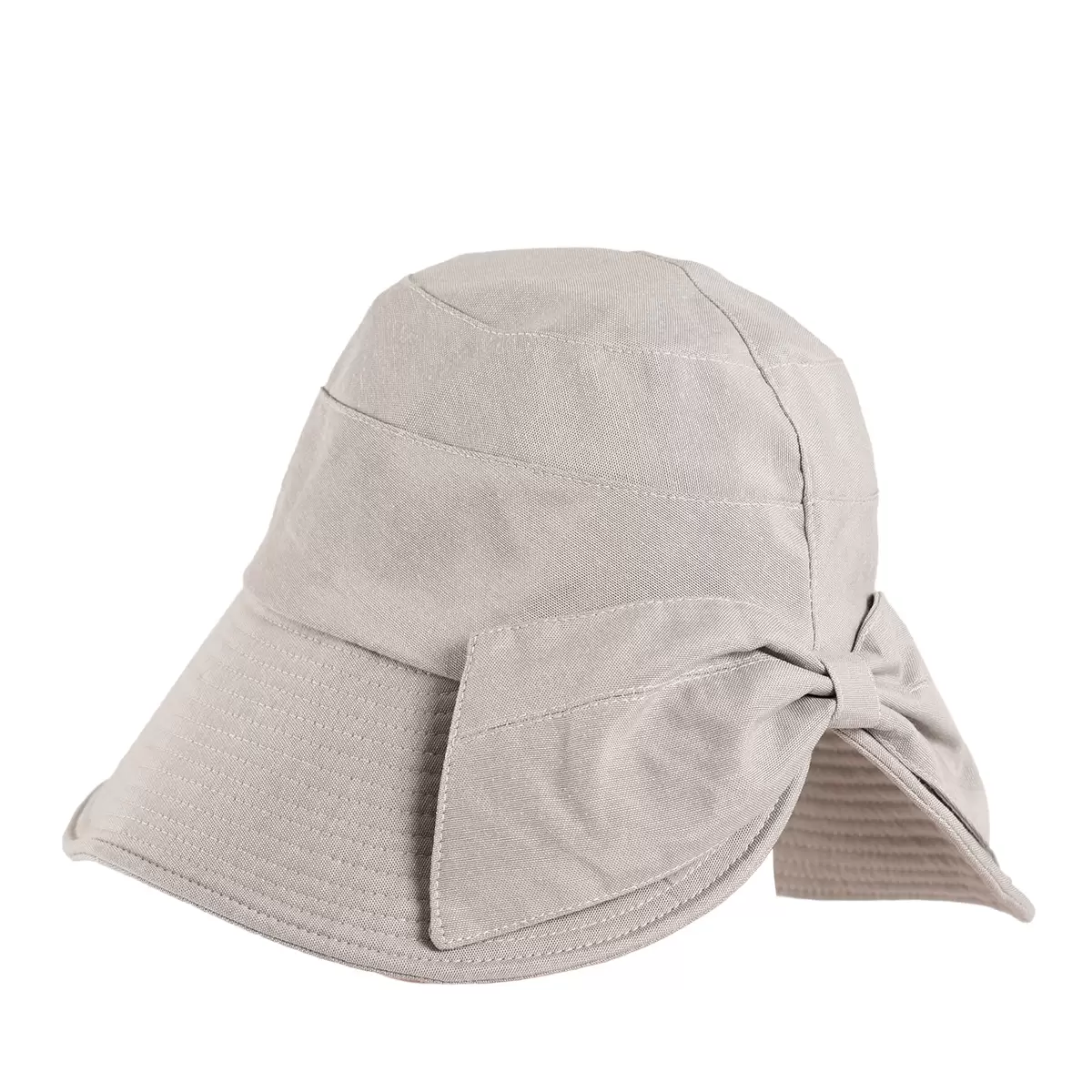 Καπέλο πάνινο Bucket Hat με φιόγκο Modissimo Γκρι idees-dimiourgies.gr