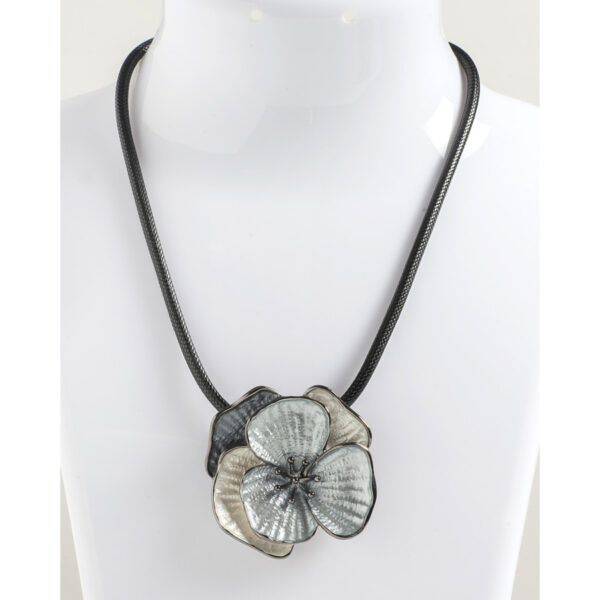 Κολιέ Black Daisy idees-dimiourgies.gr