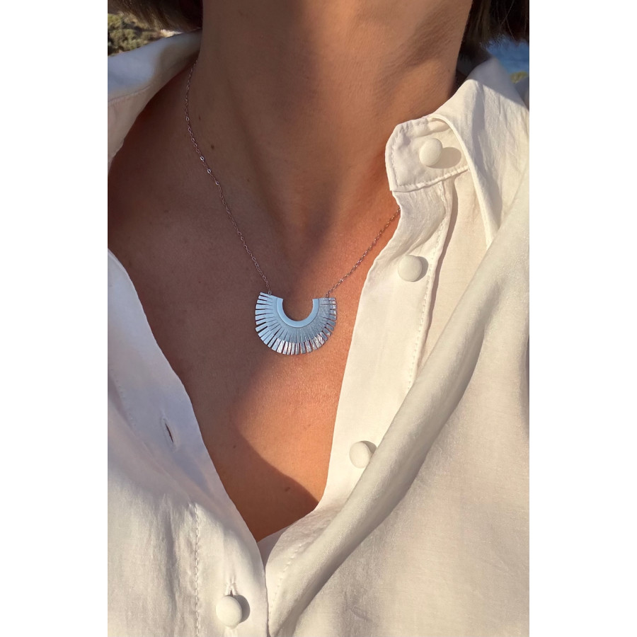 Ατσάλινο κολιέ Ατσάλινο κολιέ idees-dimiourgies.gr