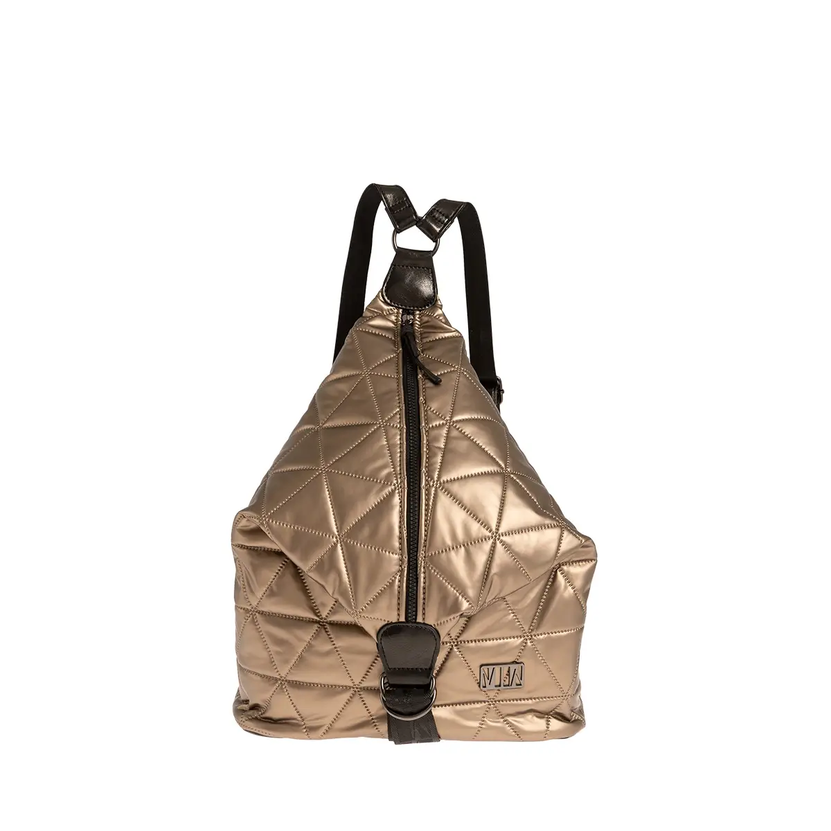 Τσάντα πλάτης με αδιάβροχη υφή Μπρονζέ idees-dimiourgies.gr