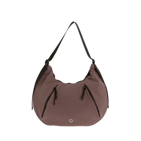 Τσάντα ώμου Oval Bag με ιμάντα Μωβ idees-dimiourgies.gr