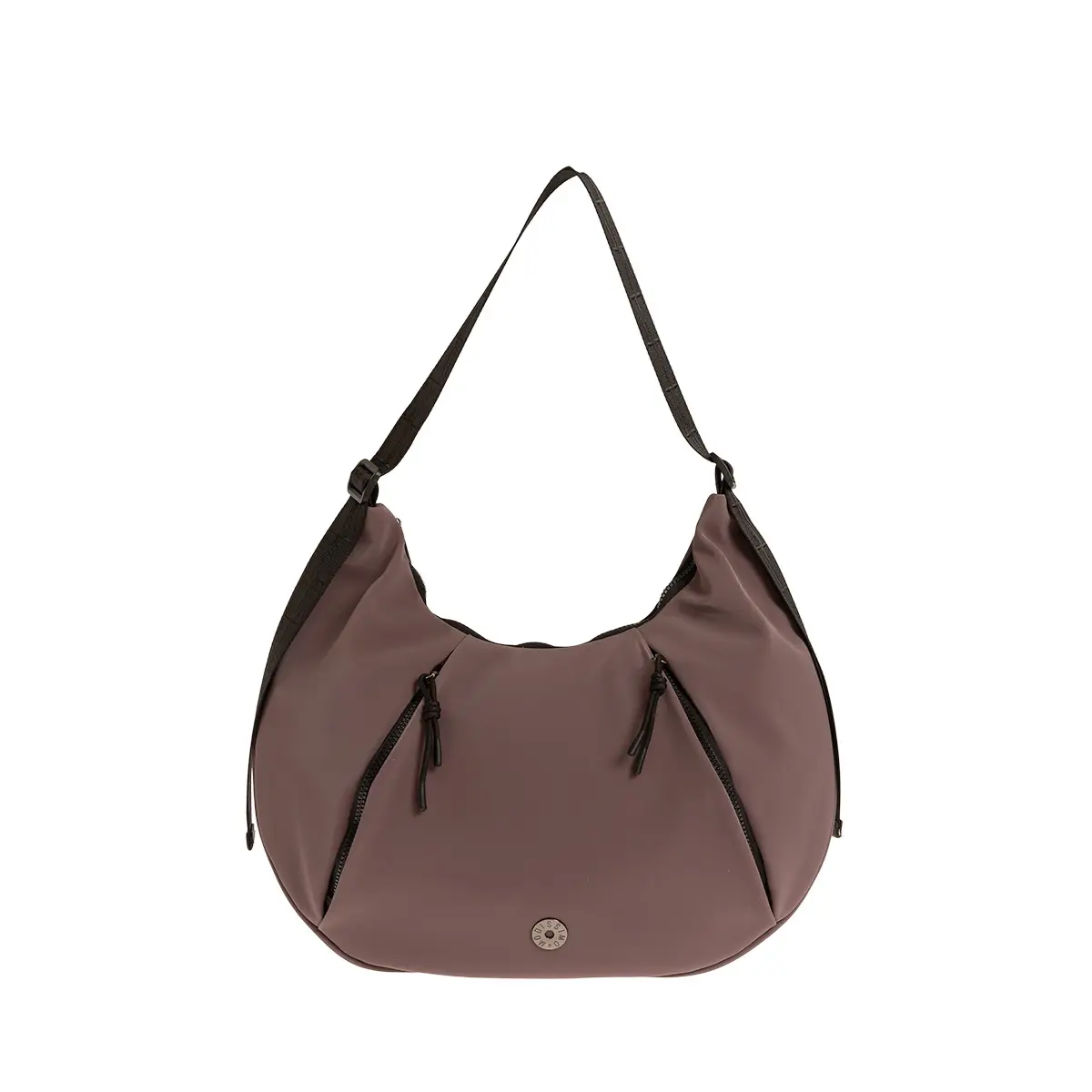 Τσάντα ώμου Oval Bag με ιμάντα Μωβ idees-dimiourgies.gr