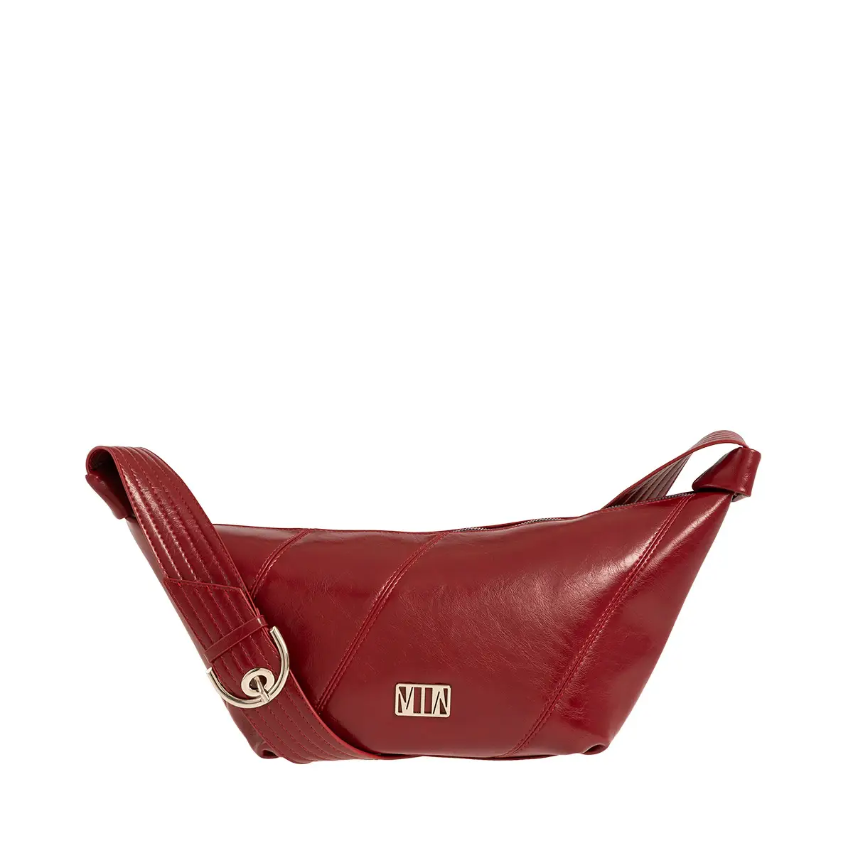Τσάντα χιαστί Croissant Bag Μαύρο, Μπορντό idees-dimiourgies.gr