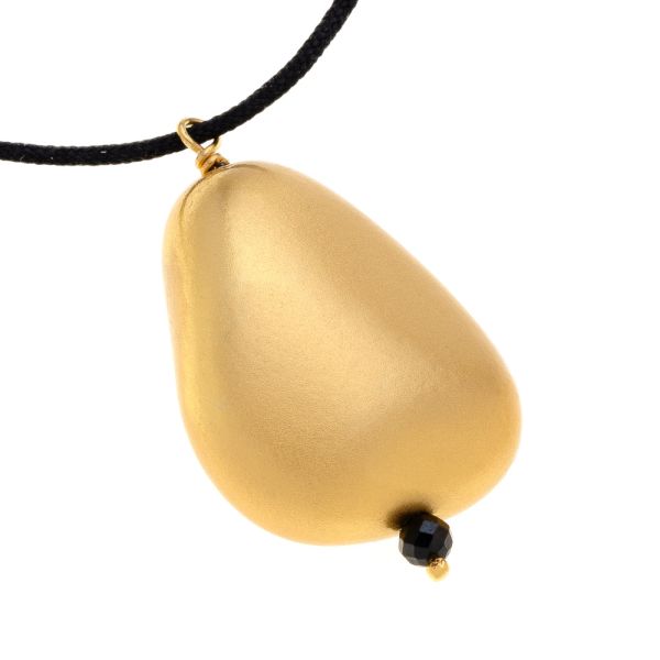 Μακρύ σχοινάκι με μενταγιόν σταγόνα από ασήμι 925ο. idees-dimiourgies.gr