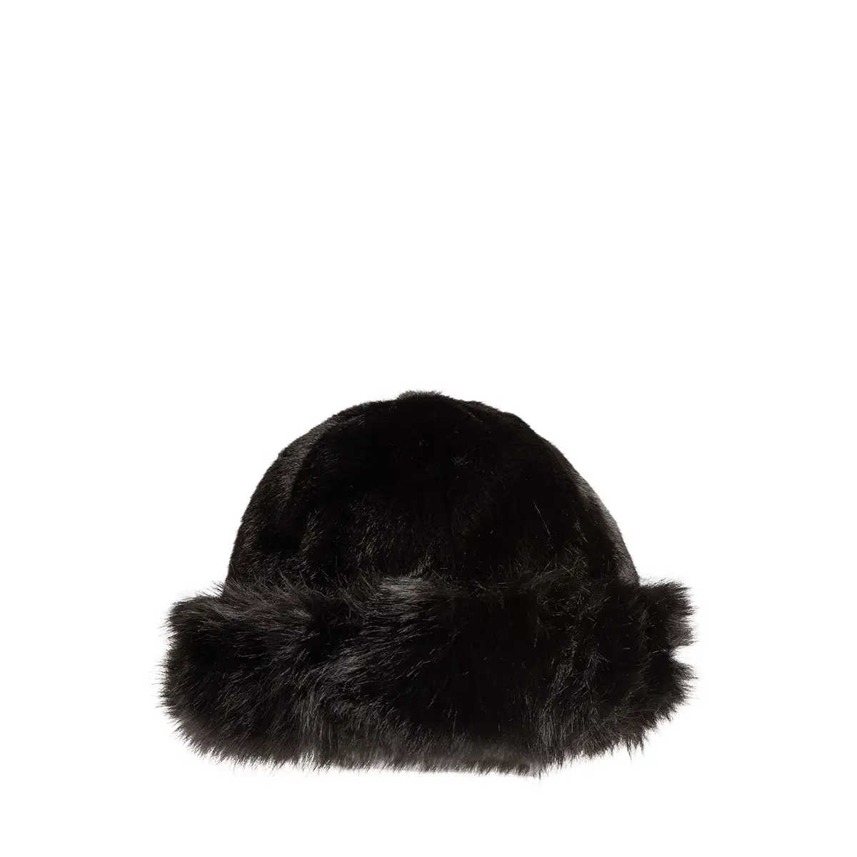 Γούνινος σκούφος Μαύρο, Μπεζ idees-dimiourgies.gr