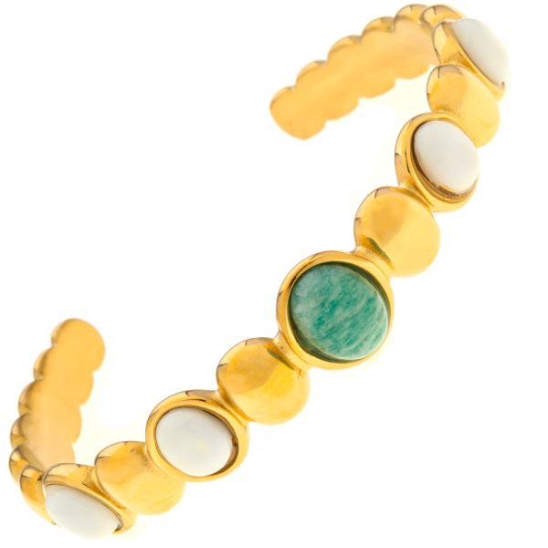 Βραχιόλι cuff από ανοξείδωτο ατσάλι. idees-dimiourgies.gr