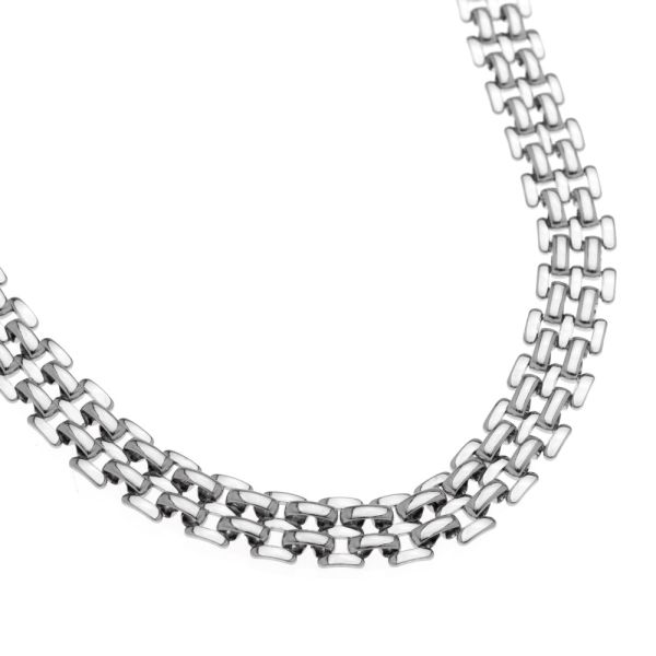 Αλυσίδα λαιμού από ανοξείδωτο ατσάλι και προέκταση. idees-dimiourgies.gr