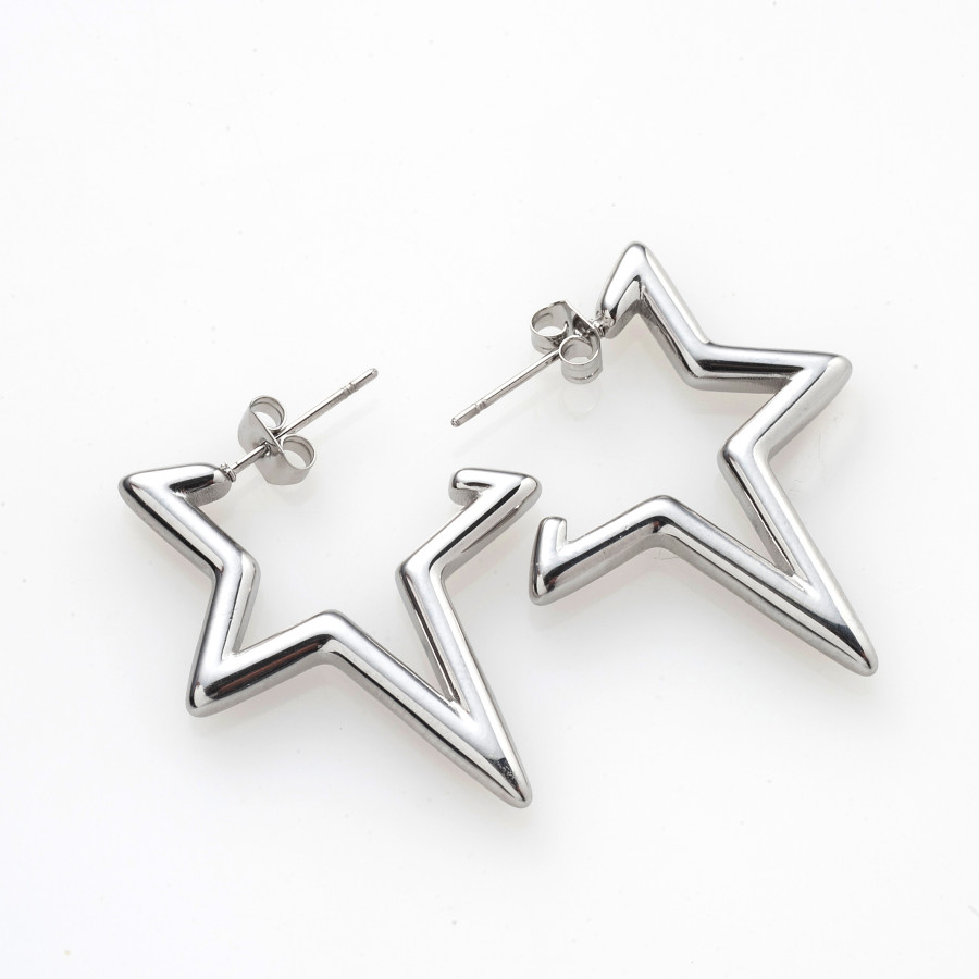 Σκουλαρίκια ατσάλινα lucky star Σκουλαρίκια ατσάλινα lucky star idees-dimiourgies.gr