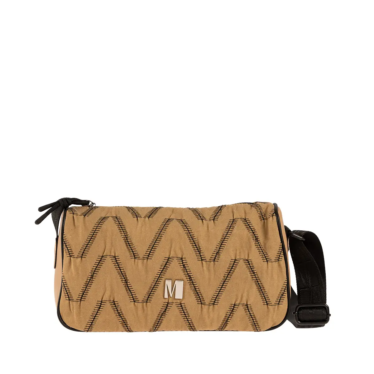 Τσάντα χιαστί με καπιτονέ σχέδιο Κάμελ idees-dimiourgies.gr