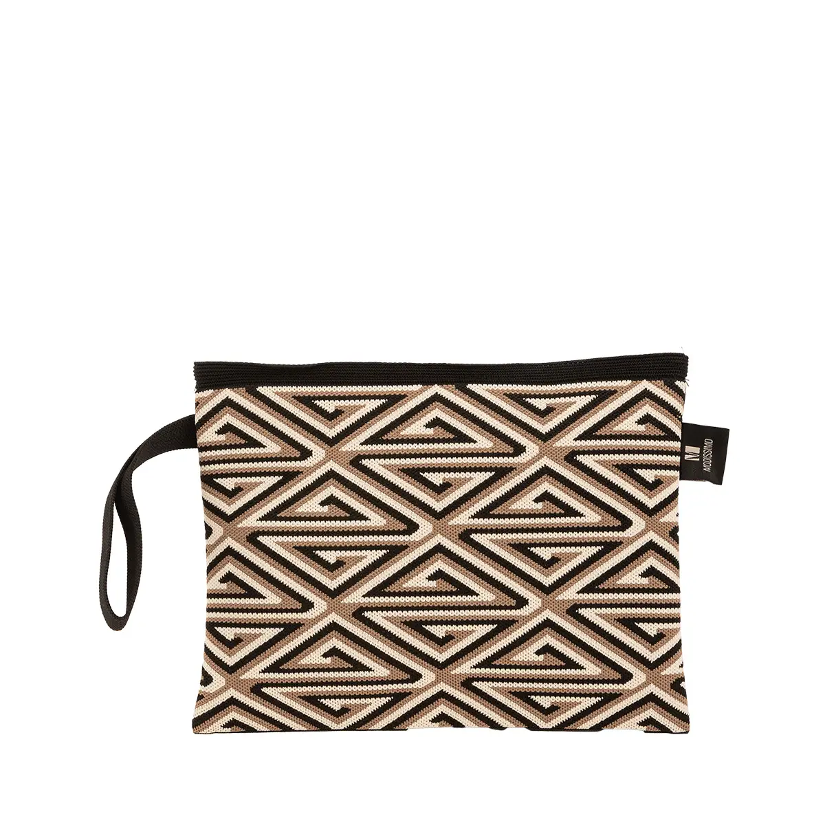 Τσαντάκι νεσεσέρ πλεκτό τρίχρωμο Μαύρο idees-dimiourgies.gr