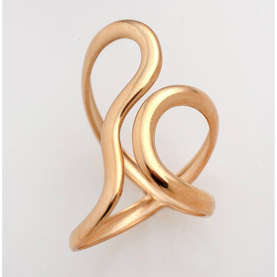 Δαχτυλίδι ατσάλινο Infinity Flow Χρυσό idees-dimiourgies.gr